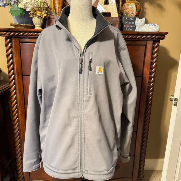 Carhartt Other - CARHARTT Men's Rain Defender Relaxed Fit Heavyweight Softshell Charcoal Jacket